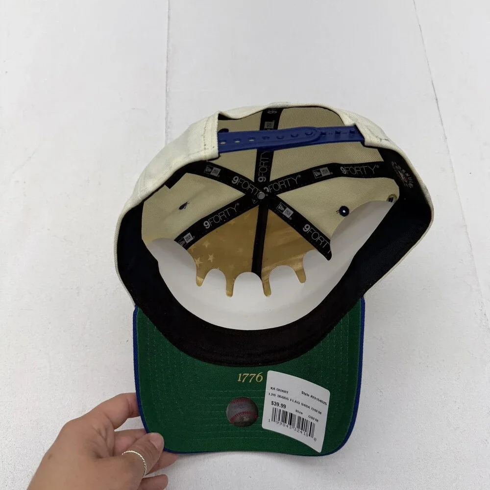 New York Yankees Hat Cap Snap Back One Size White MLB Baseball 9FORTY New Era